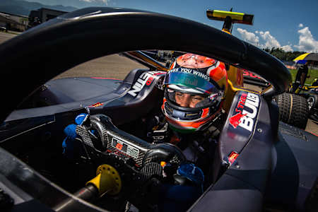 Jehan Daruvala competes at Red Bull Ring in 2020