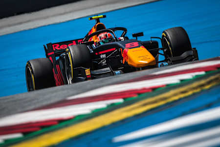 Jehan Daruvala competes at Red Bull Ring in 2020