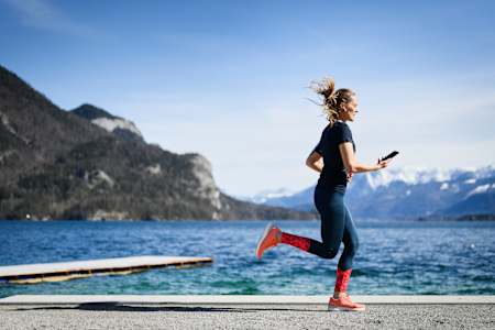 Participant during a WFLWR Pre-Event in Sankt Gilgen, Austria in 2021  