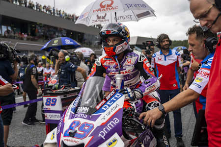 Bild zeigt den Spanier Jorge Martin beim MotoGP-Rennen am Red Bull Ring in Spielberg 2022. 