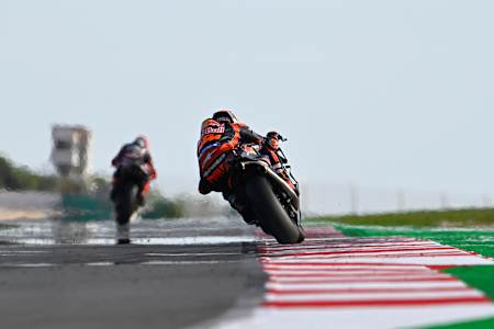 Jack Miller during the MotoGP test in Portimao in March 2023.