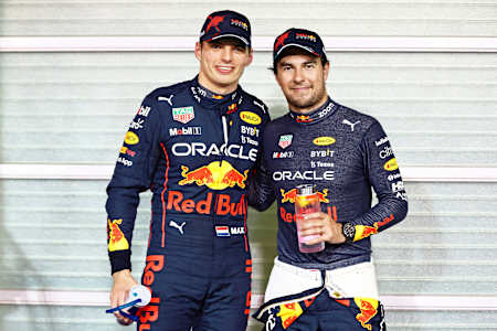 Max Verstappen and Sergio Pérez