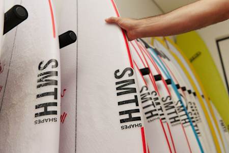 Jordy Smith's surfboards for J-Bay