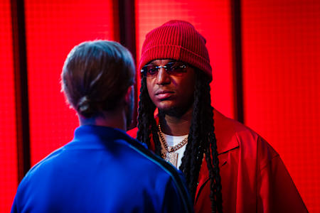 Staredown tussen Jonna Fraser en Kevin