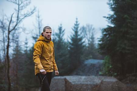 Dan Atherton at his home in Dyfi Bike Park, Wales