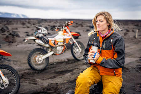 Vanessa Ruck während ihrer Trainingstour durch Island 