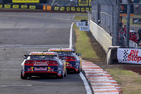 Will Brown and Broc Feeney race during stop 3 in New Zealand