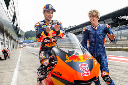 Dani Pedrosa & Fabio Wibmer am Red Bull Ring