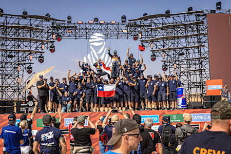 Chaleco López podio Rally Dakar 2025