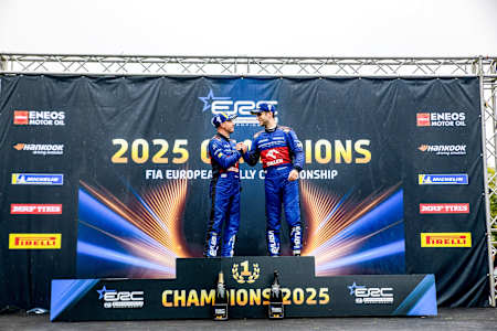 Gospodarczyk and Marczyk celebrate an ERC job well done