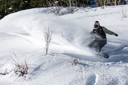 Ben Ferguson rides his line at day one qualifiers at Natural Selection Tour