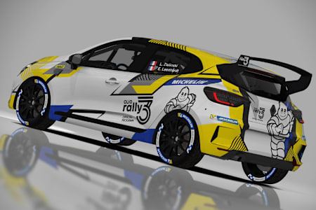 Zielinski's Clio Rally3 will carry extensive Michelin branding