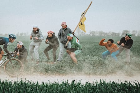 Spectators cheer on cyclists in Paris, 2019