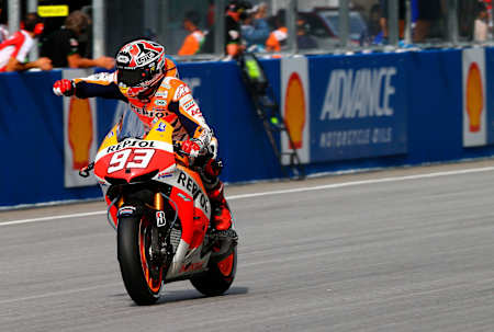Márquez celebrates second place in Malaysia