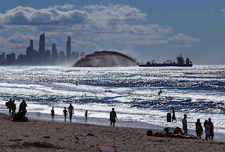 Quite the spectacle for a day at the beach