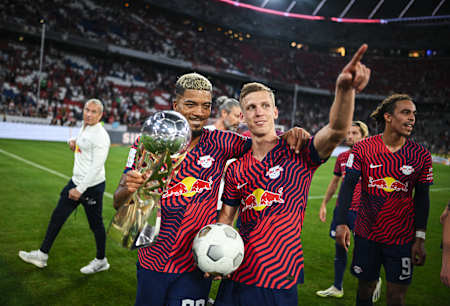 Olmo keeps the match ball after scoring his hat-trick in the final
