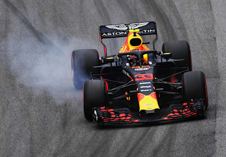 Max Verstappen during qualifying for the Formula One Grand Prix of Brazil at Autodromo Jose Carlos Pace on November 10, 2018 in Sao Paulo, Brazil.