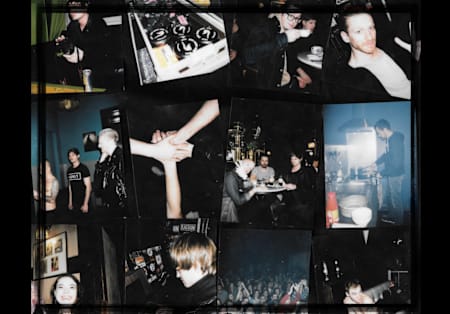 Die Band-Sofortbildkamera wurde fleißig genützt Sofortbild