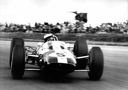 Jim Clark driving for Lotus