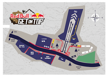 Mapa areálu v Porúbke