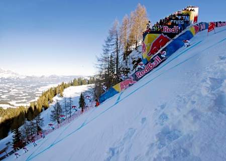 Didier Cuche springt über die Mausefalle