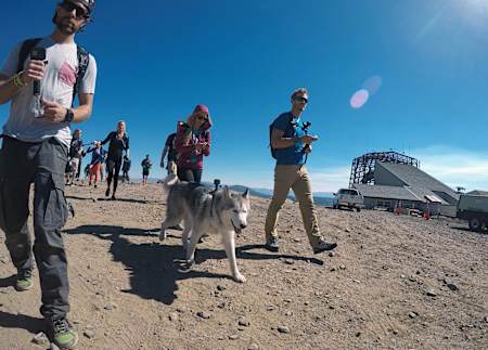 Instagram star Loki the Wolfdog at GoPro launch