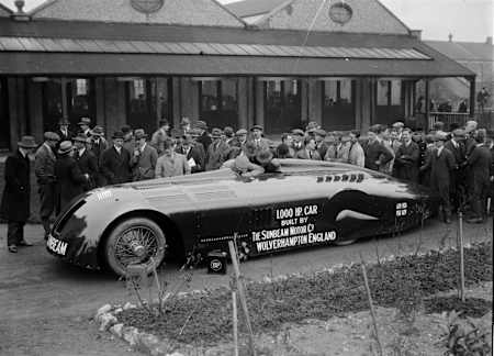 Nejrychlejší rekordní auta světa - 1000HP Sunbeam, tisíc koní
