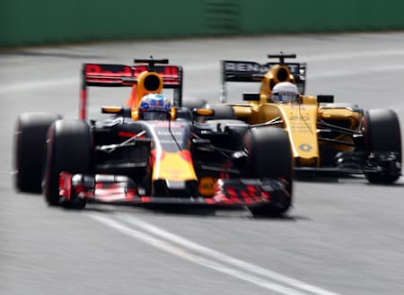 Neuer Look: Daniel Ricciardo und Kevin Magnussen