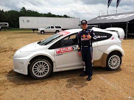 Mitchell DeJong and Ford Fiesta ST GRC Lite ready