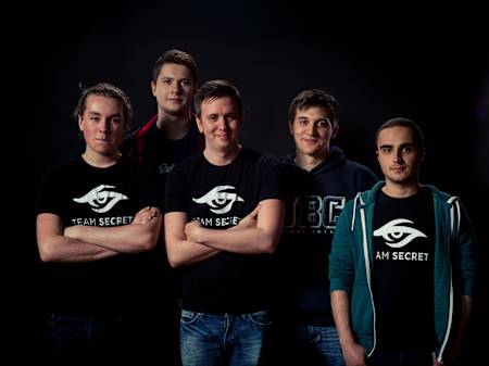 Team Secret's current roster.