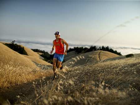 Dylan Bowman runs on Mount Tamalpais in Marin, CA, USA on 18 August, 2016