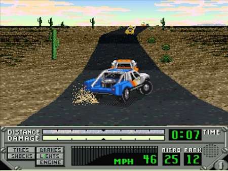 Im Raid-Truck geht es durch die Wüste Mexikos