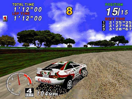Sega Rally gilt als Meilenstein im Rennspielgenre