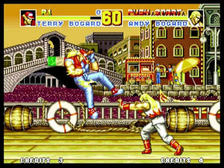 対戦格闘ブームにより『ゲーメスト』は大きく部数を伸ばすが、そのぶん誤植も……。写真は『餓狼伝説SPECIAL』。"餓死伝説"ではない。