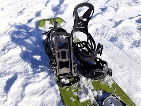 Splitboard-Bindung von Spark mit integrierter Aufstiegshilfe