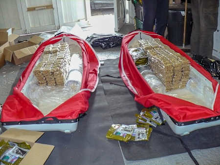 88kg of flapjack during pre-expedition packing in England.