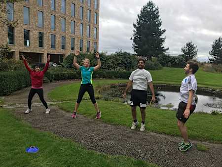 Employees at Grant Thornton getting put through their paces