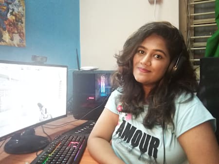 Manasvi's father came with a console one night and she was instantly hooked to gaming.