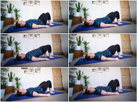 Roll slowly up and down your spine.