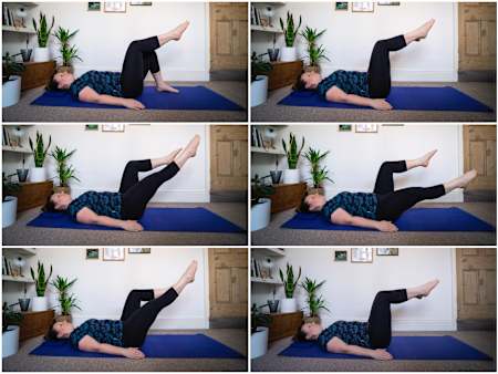 Leg up, out, down, up and in. Easy!