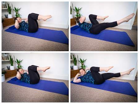 Make sure your pelvis doesn't rock back and fort.