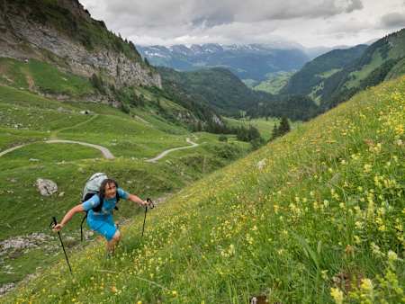 Die Athleten im Mittelfeld setzten zur Verfolgung an