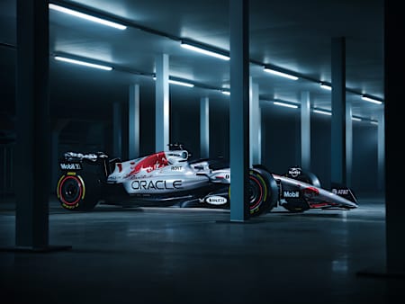 The 2025 Red Bull Racing livery shines in its Honda-inspired design, prepared for the Suzuka GP with a sleek and powerful aesthetic emphasising precision and innovation.