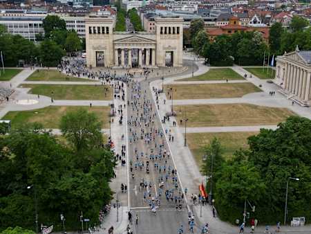 Erstmals führte die Strecke die Teilnehmer:innen durch die Münchner Innenstadt. 