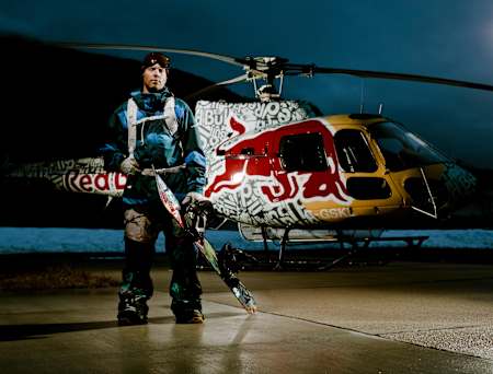 Travis Rice during filming for Art Of Flight, in Revelstoke, British Columbia, Canada, on 28th of March 2011