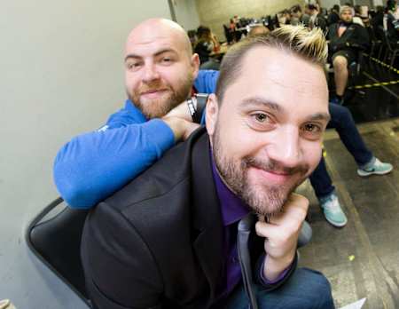 TJ and his buddy Robert Wing cast constantly