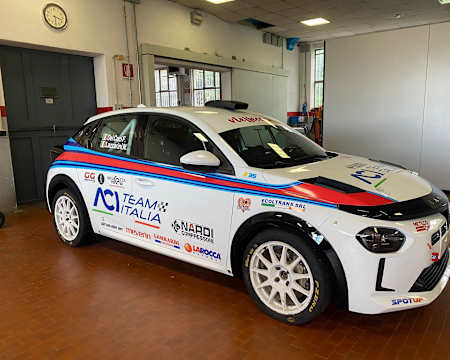 Dei Ceci has switched to Lancia power for the Junior ERC finale