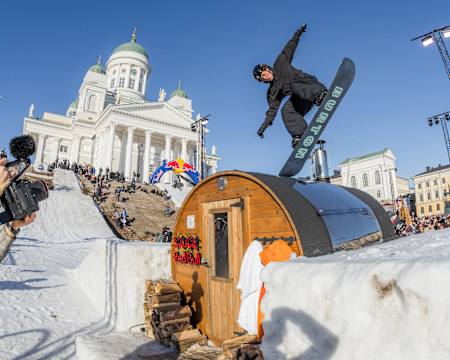 Elias Hämäläinen riding at Red Bull Heavy Metal in Helsinki Finland on 7.3.2026