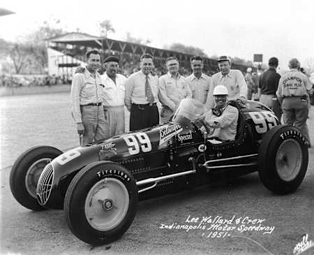 Lee Wallard at the Indi 500 in 1951