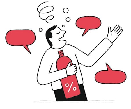 Dass Alkohol die Laberlaune hebt, liegt an Botenstoffen im Hirn